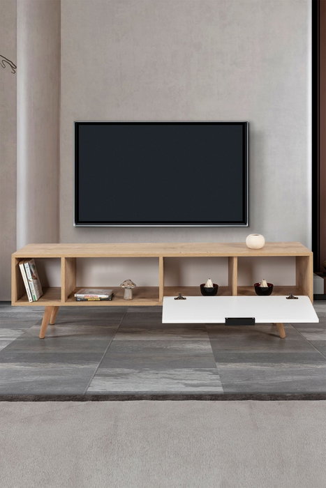 Hanah Home Venüs 3640 Soporte para TV Roble zafiro y blanco Hanah Home Venüs 3640 Soporte para TV Roble zafiro y blanco